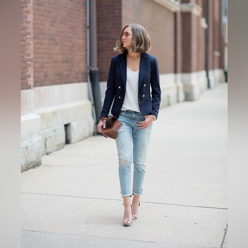 Pendleton Classic Wool Blazer in Navy, 8